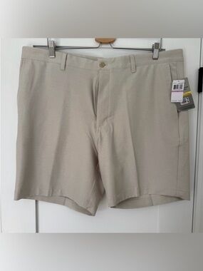 PGA Tour Golf Shorts 38 ⛳ Men’s Tan Beige Performance Lightweight Summer Casual